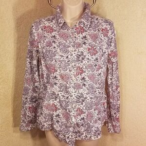 Vintage Tommy Hilfiger Aztec floral button down
